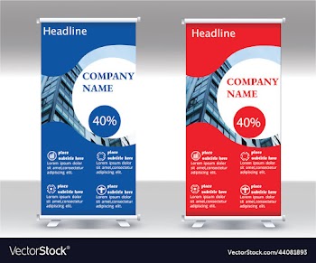 roll up banner design template