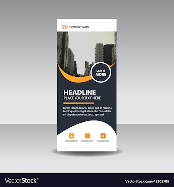 roll up banner for business team
