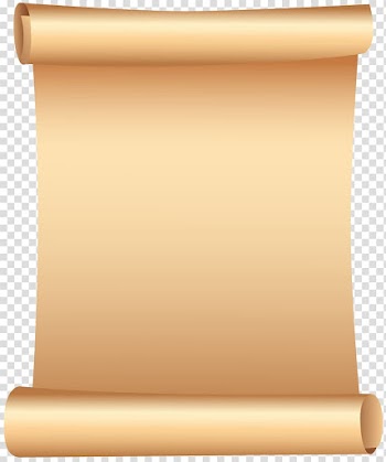 Rolled brown note , Scroll , Scrolled Paper transparent background PNG clipart