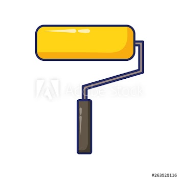 roller paint construction tool