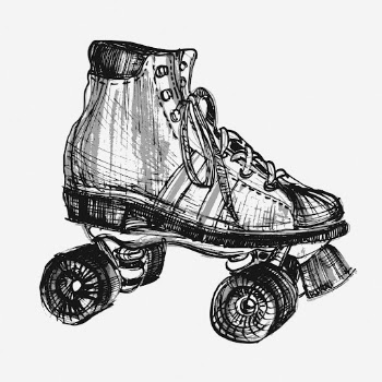 Roller skate hand drawn illustration. | Free Photo - rawpixel