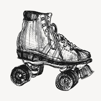 Roller skate hand drawn, illustration | Free Vector - rawpixel