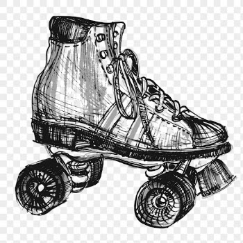 Roller skate png sticker, hand | Free PNG - rawpixel