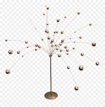 Rolling ball sculpture Table Kinetic art Silver -  