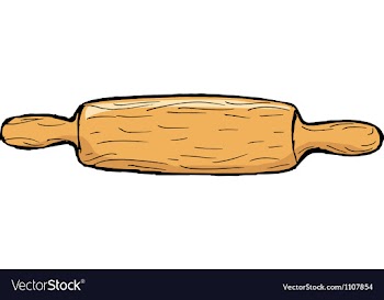 Rolling pin vector image