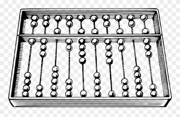 Roman Abacus Black And White Mathematics Counting - Clipart Of ...
