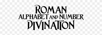 Roman Alphabet And Number Dice Divination Logo - Ladin Alphabet