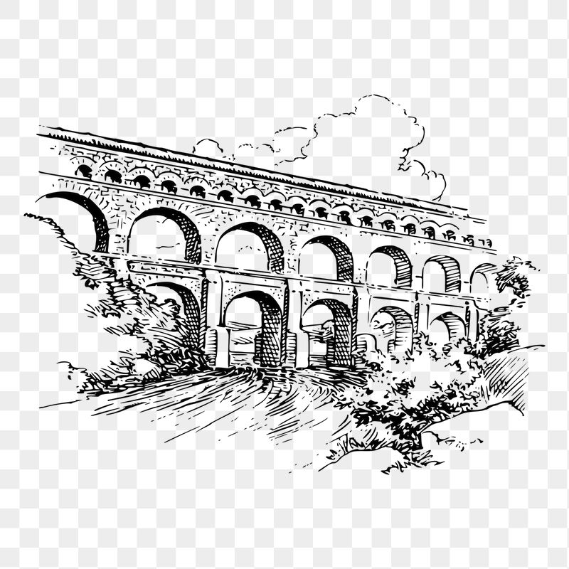 Roman bridge  png sticker | Free PNG - rawpixel
