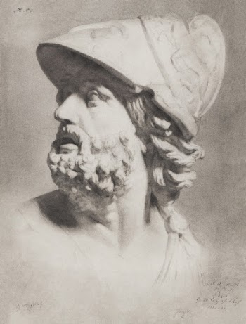 Roman head with helmet (1876&ndash;1924) | Free Photo Illustration - rawpixel