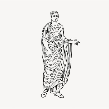 Roman man drawing, vintage illustration | Free PSD - rawpixel