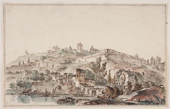 Roman prospect with city wall | Free Photo - rawpixel