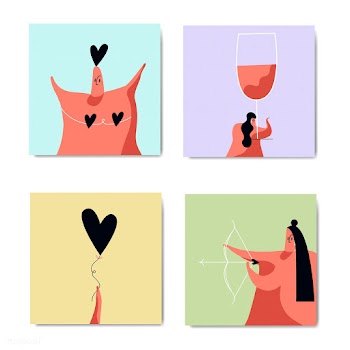 Romance and love image set | Free stock vector - 563318