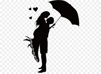 Romance couple Silhouette Clip art - Couple silhouette figures 