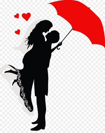 Romance Drawing couple Silhouette Clip art - Hugging couple 