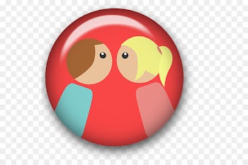 Romance Love triangle Kiss Love letter - att button 