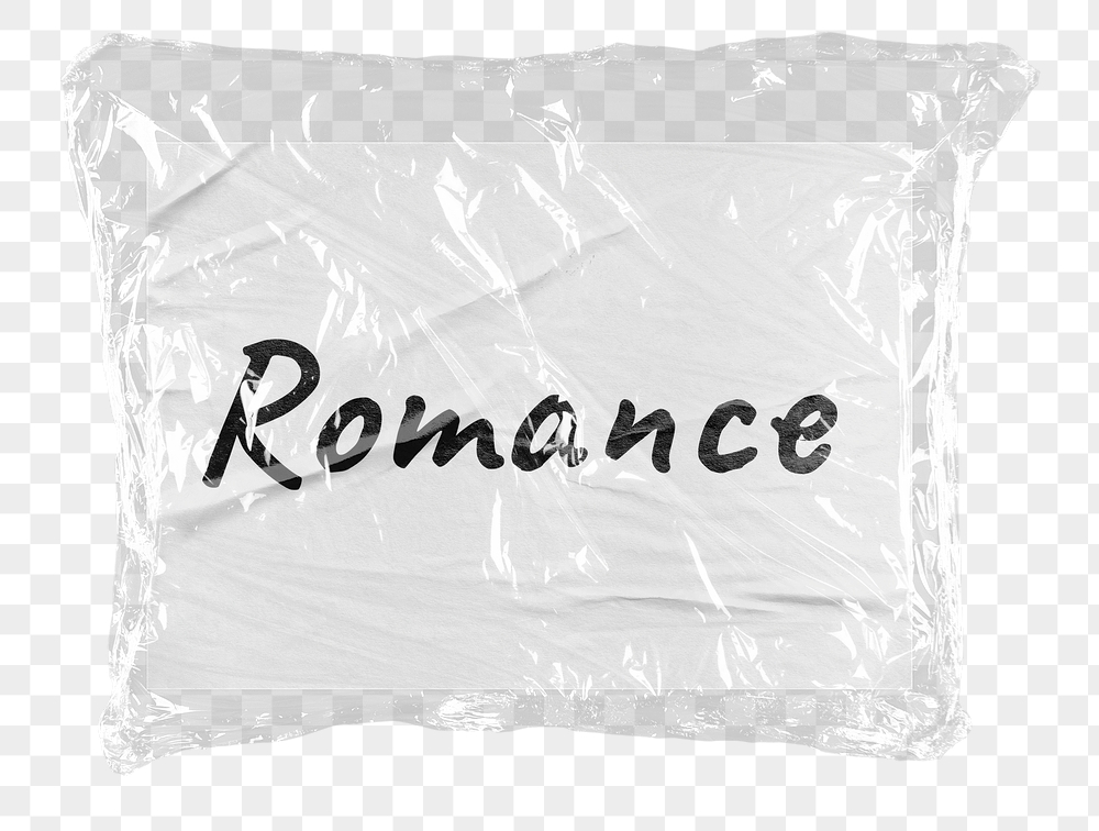 Romance png word sticker, plastic | Free PNG - rawpixel