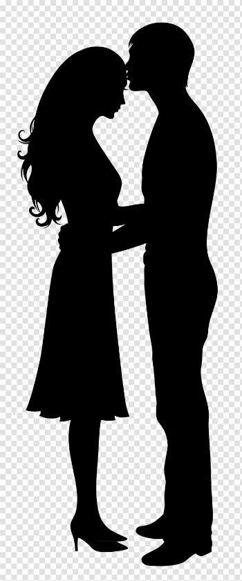 Romance Silhouette PNG Image Background