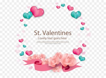Romance Valentine's Day Love Shopee Indonesia - Vector Valentine heart wreath background 