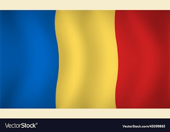 romania flag background