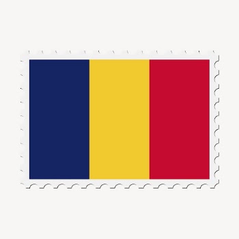 Romania flag collage element, postage | Free PSD - rawpixel