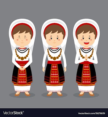 romanians character with various expression