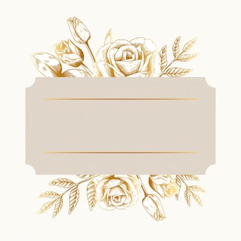 Romantic floral badge | Free stock vector - 553192