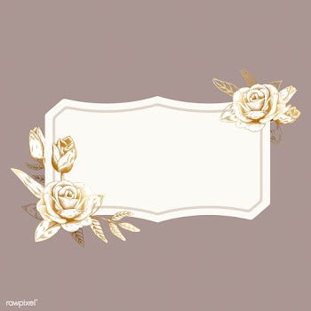 Romantic floral badge | Free stock vector - 553228
