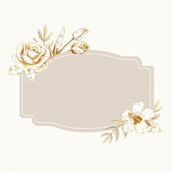 Romantic floral badge | Free stock vector - 553246