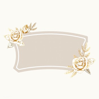 Romantic floral badge | Free stock vector - 553252