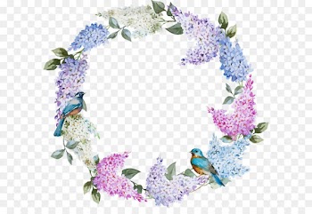 Romantic flower circle 