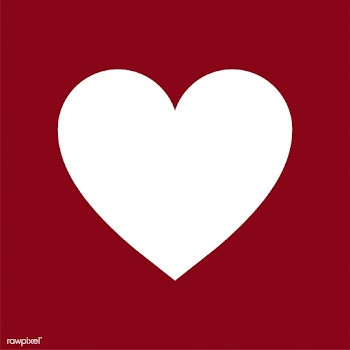 Romantic heart icon on red background | Free stock vector - 457448