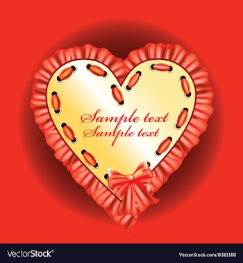 Romantic Love Heart Design vector image