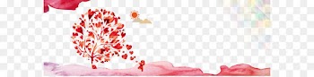 Romantic love tree background 