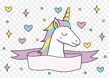 Romantic Love Unicorn Poster - Unicornio Png