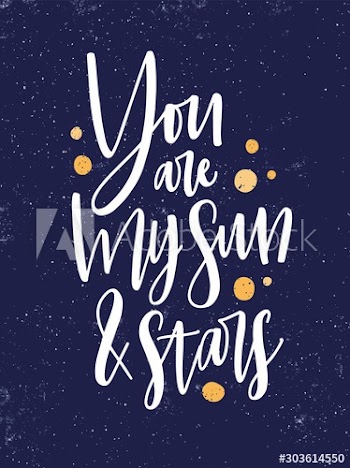 Romantic message vector poster template