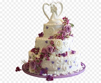 Romantic new wedding cake 