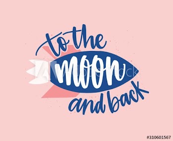 Romantic quote vector lettering