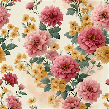 Romantic Summer Floral Seamless Pattern