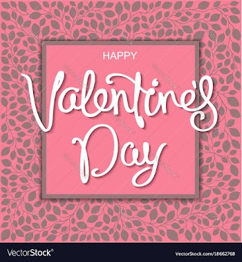 Romantic valentines day design vector image