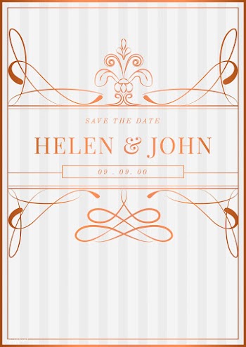 Romantic vintage art nouveau wedding invitati.. | Free stock vector - 519494