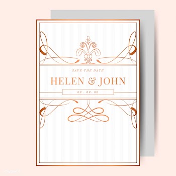 Romantic vintage art nouveau wedding invitati.. | Free stock vector - 519584
