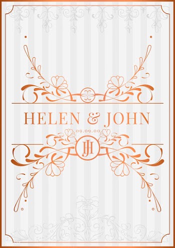 Romantic vintage art nouveau wedding invitati.. | Free stock vector - 519590