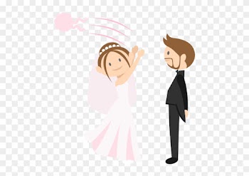 Romantic, Wedding Couple, Groom, Bride, People Icon - Wedding Couple Cute Png