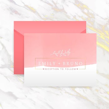 Romantic wedding invitation with envelope vec.. | Free stock vector - 524428