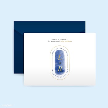 Romantic wedding invitation with envelope vec.. | Free stock vector - 524446