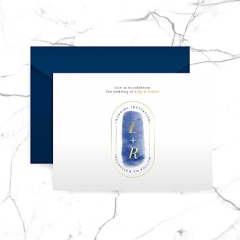 Romantic wedding invitation with envelope vec.. | Free stock vector - 524464