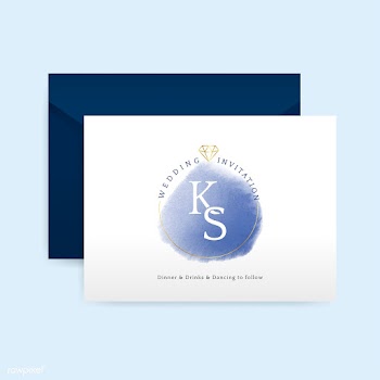 Romantic wedding invitation with envelope vec.. | Free stock vector - 524475