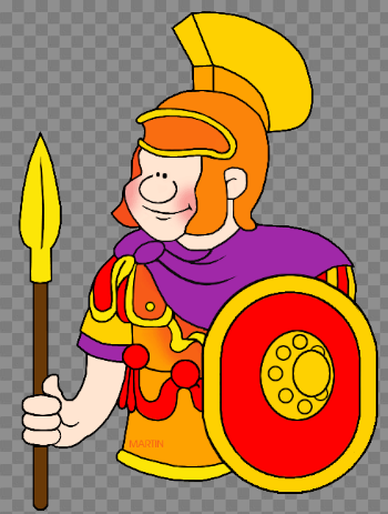 Rome Clip Art by Phillip Martin, Roman Soldier