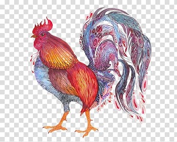 Rooster Bead embroidery Matrenin Posad, cock transparent background PNG clipart