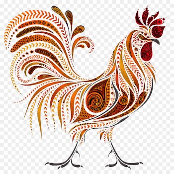 Rooster Chicken Calendar Show me a sane man and I will cure him for you. Illustration - chicken 